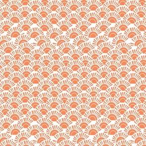Boho Summer - Terracotta Orange Sun Rays No. 1