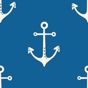 Anchor blue white