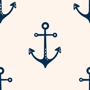 Anchor white navy