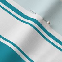 Sailor Vertical Stripes turquoise white