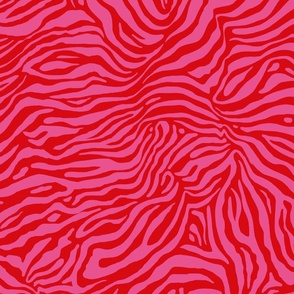 Zebra Pink Red