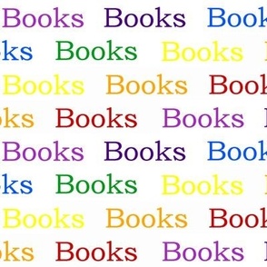 Books Words Rainbow Colors 