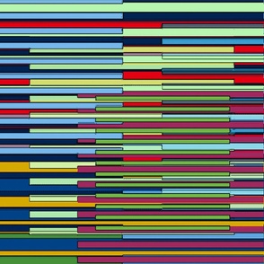 Original irregular colorful stripes 