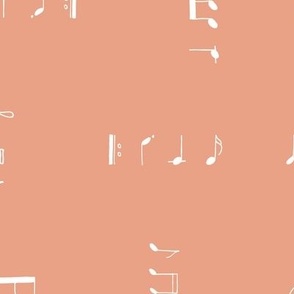 Music Room - notes on peachy pink