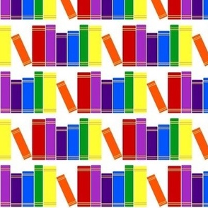 Books in Rainbow Colors