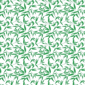 Green Bamboo leaves Japanese design (small)