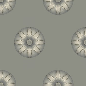 (M) Botanical cell blossom marbles, slate gray