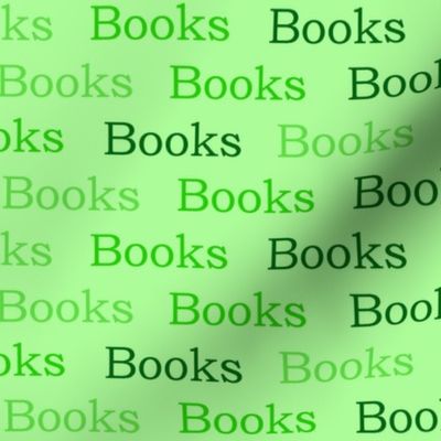 Books Words in Greens