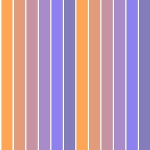 vertical stripes - purple and orange