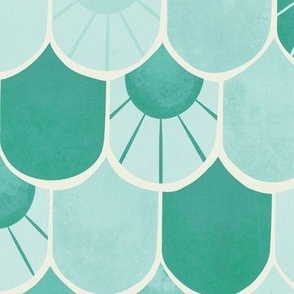 Mosaic Tiles - Teal Green