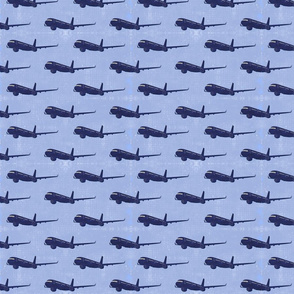 Blue Plane Grid in Blue