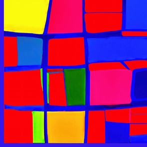 squares and rectangles abstract shapes L