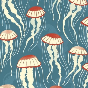Mid Century Modern Minimal Jellyfish