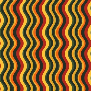 Colorful Groovy Retro Pattern, Abstract Pattern
