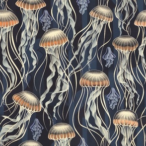 Jellyfish Repeating Pattern