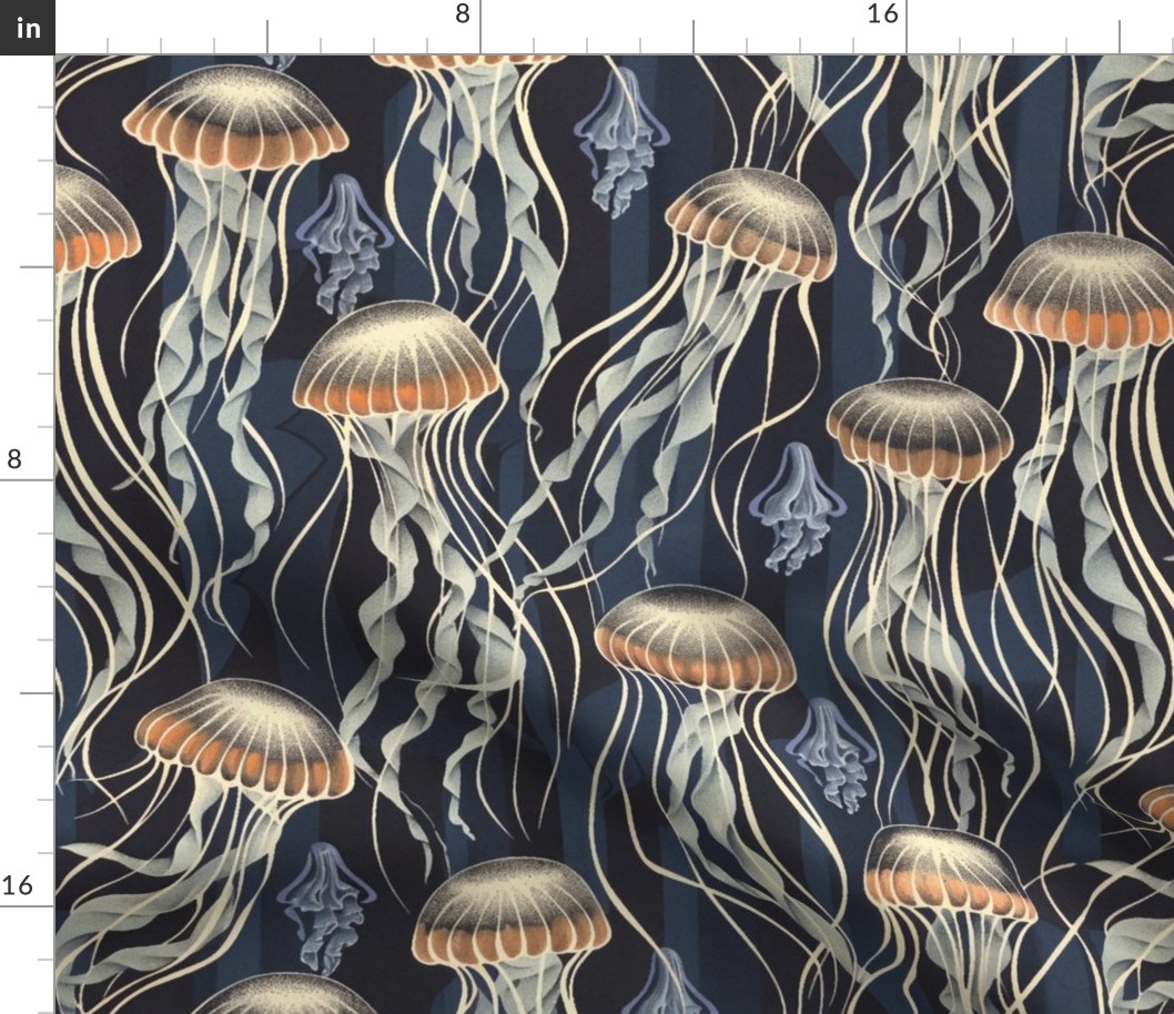 Jellyfish Repeating Pattern