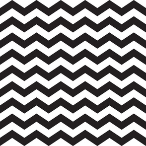 Black and white zig zag wallpaper and fabric