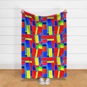 long yellow red blue rectangle L