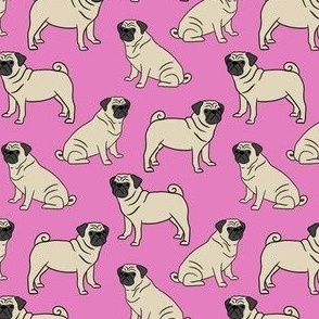 Pugs on Pink color 17