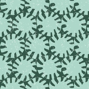 Peppermint Pattern - Mint Green - Large