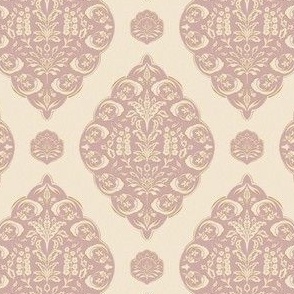 Small - Juliette - Pink on a Old lace background