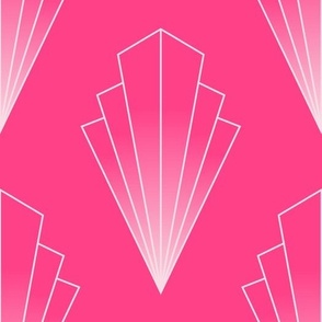 Fluorescent Pink Art Deco Diamond | Large