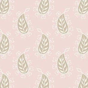 Tenni Paisley Pale pink creme tan