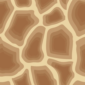 Medium Giraffe Animal Jungle Print in Giraffe Brown 9a643c, Vanilla Beige ead4a4