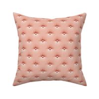rosy coral button tufting 