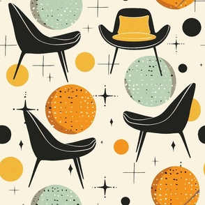 Mid Century Modern Chair Pattern