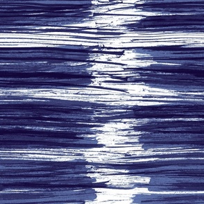 Textural Tonal Ink Stripes in Indigo