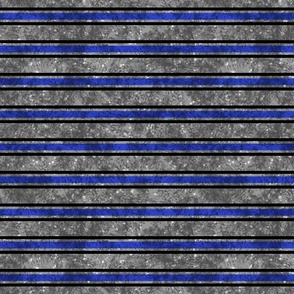 Retro Streetwear Blue  Horizontal Stripes on Textured Gray Background