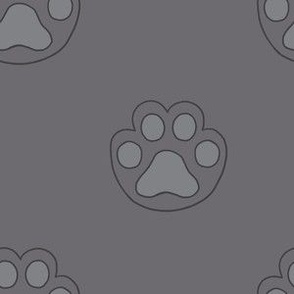 (S) Cat Paw Print in Black
