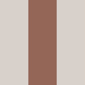 3 inch Awning Stripes in wheat and copper brown