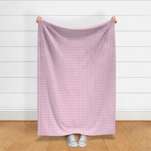 small gingham plaid check one half inch mag pink