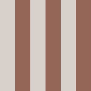 3 inch wide_Awning Stripes in wheat and copper brown