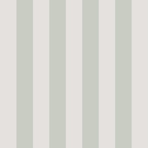 2 inch wide_Awning Stripes in eggshell white and light green