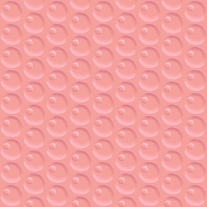 Bubble envelope tonal texture in icy coral, medium