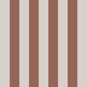2 inch wide_Awning Stripes in wheat and copper brown