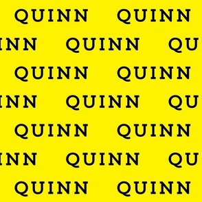 Quinn: Trend Slab Black on Yellow