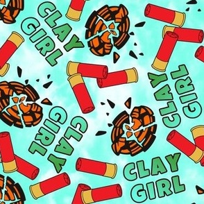 Clay Girl Trap Shoot Skeet Shoot Ammunition Shotgun Shell Clay Pigeon Mint
