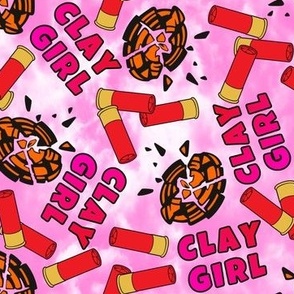 Clay Girl Trap Shoot Skeet Shoot Ammunition Shotgun Shell Clay Pigeon Pink