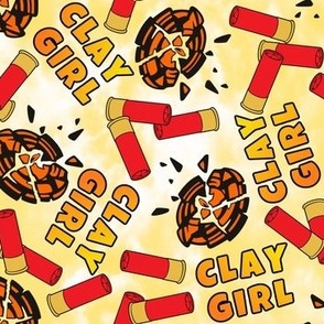 Clay Girl Trap Shoot Skeet Shoot Ammunition Shotgun Shell Clay Pigeon Yellow