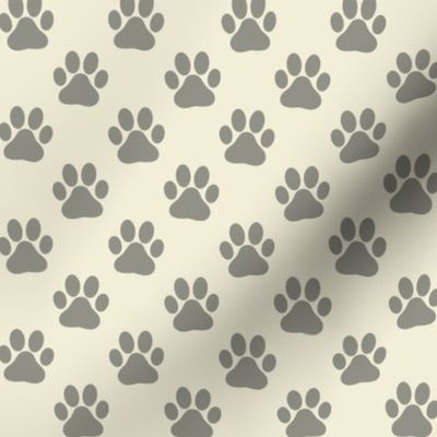 WHISKER PRINTS (medium) - Animal & Pet Pattern with Cat Paws on Colorful