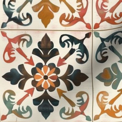 6 inch squared tiles
