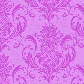  pineapple damask - lilacs