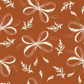 bows deep orange and cream vintage heritage garden