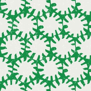 Peppermint Pattern - Kelly Green - Large