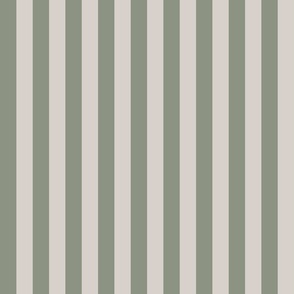 1 inch wide_Awning Stripes in eggshell white and sage green