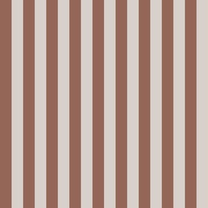 1 inch wide_Awning Stripes in wheat and copper brown